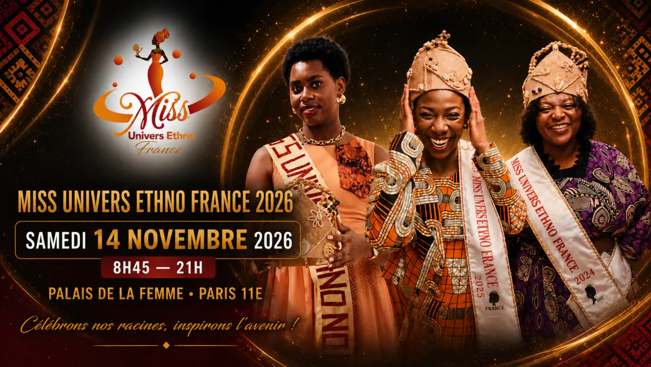 Bannière officielle Miss Univers Ethno France 2026