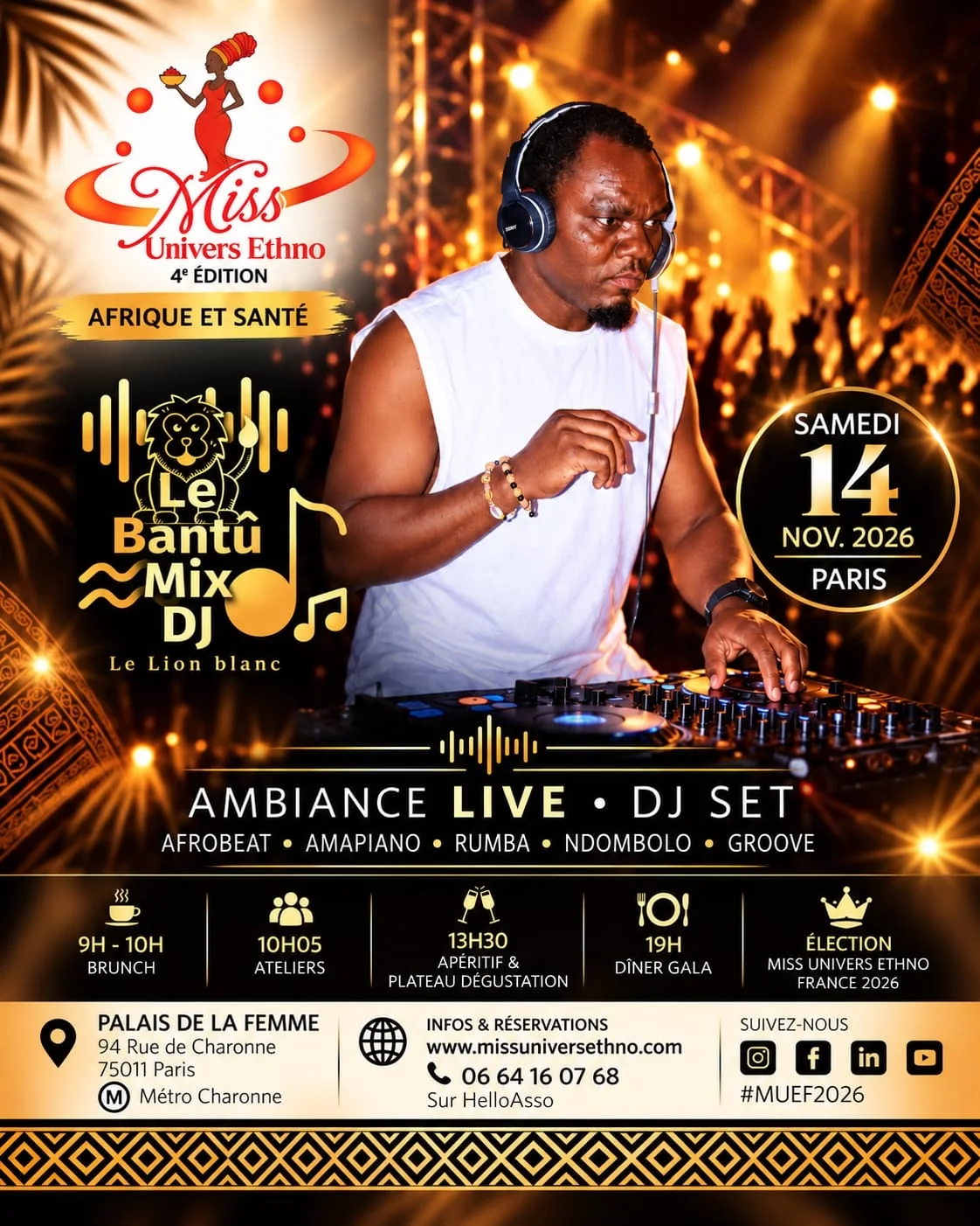 Affiche J'Y SERAI de Le Bantu Mix DJ