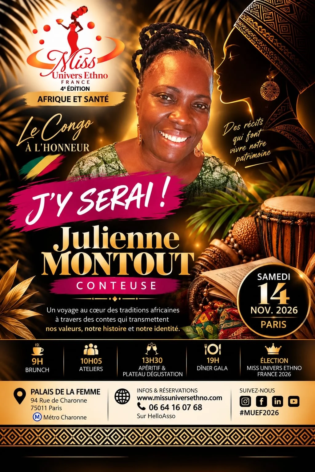 Affiche J'Y SERAI de Julienne Montout