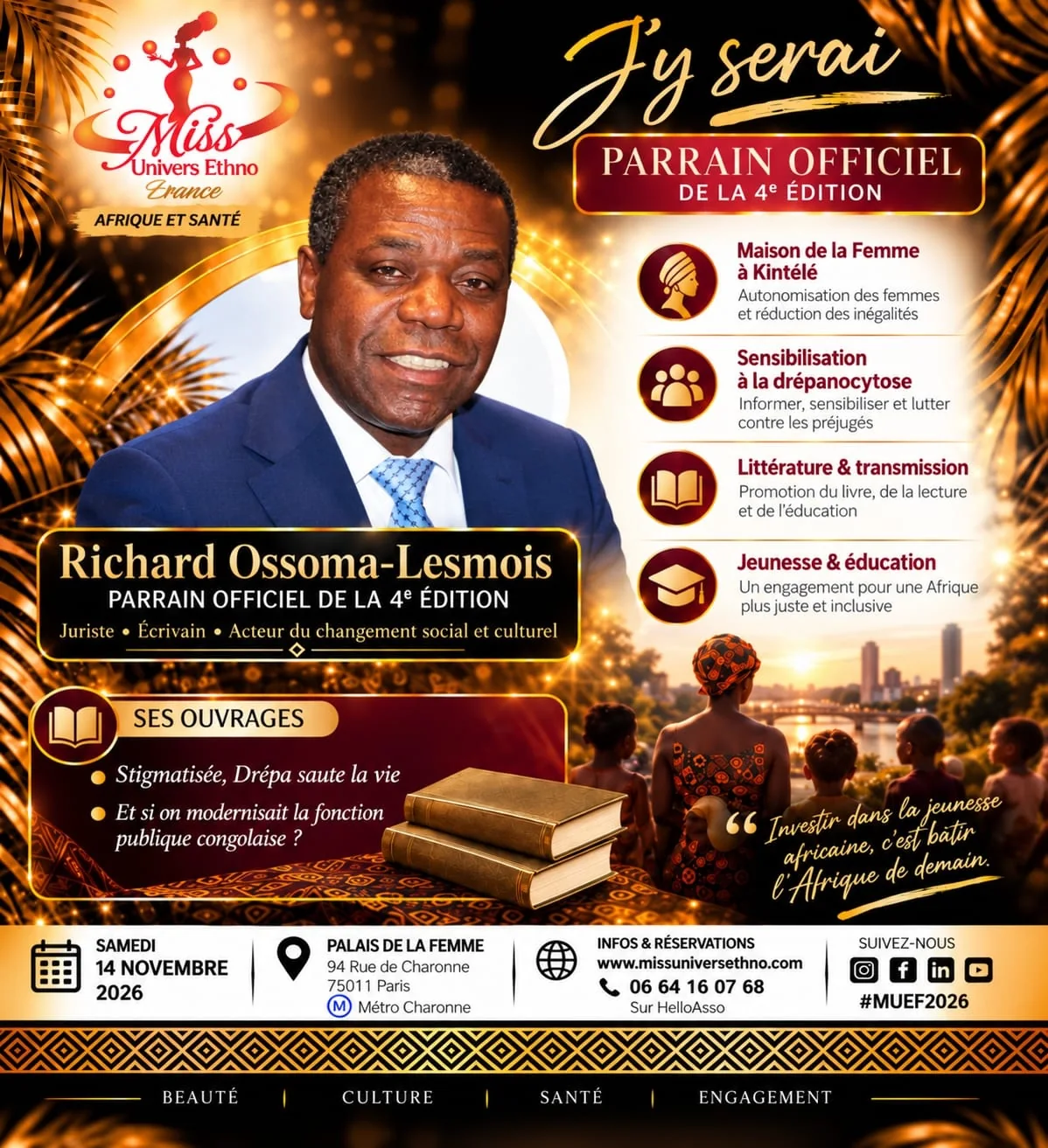 Affiche J'Y SERAI de Richard Ossoma-Lesmois