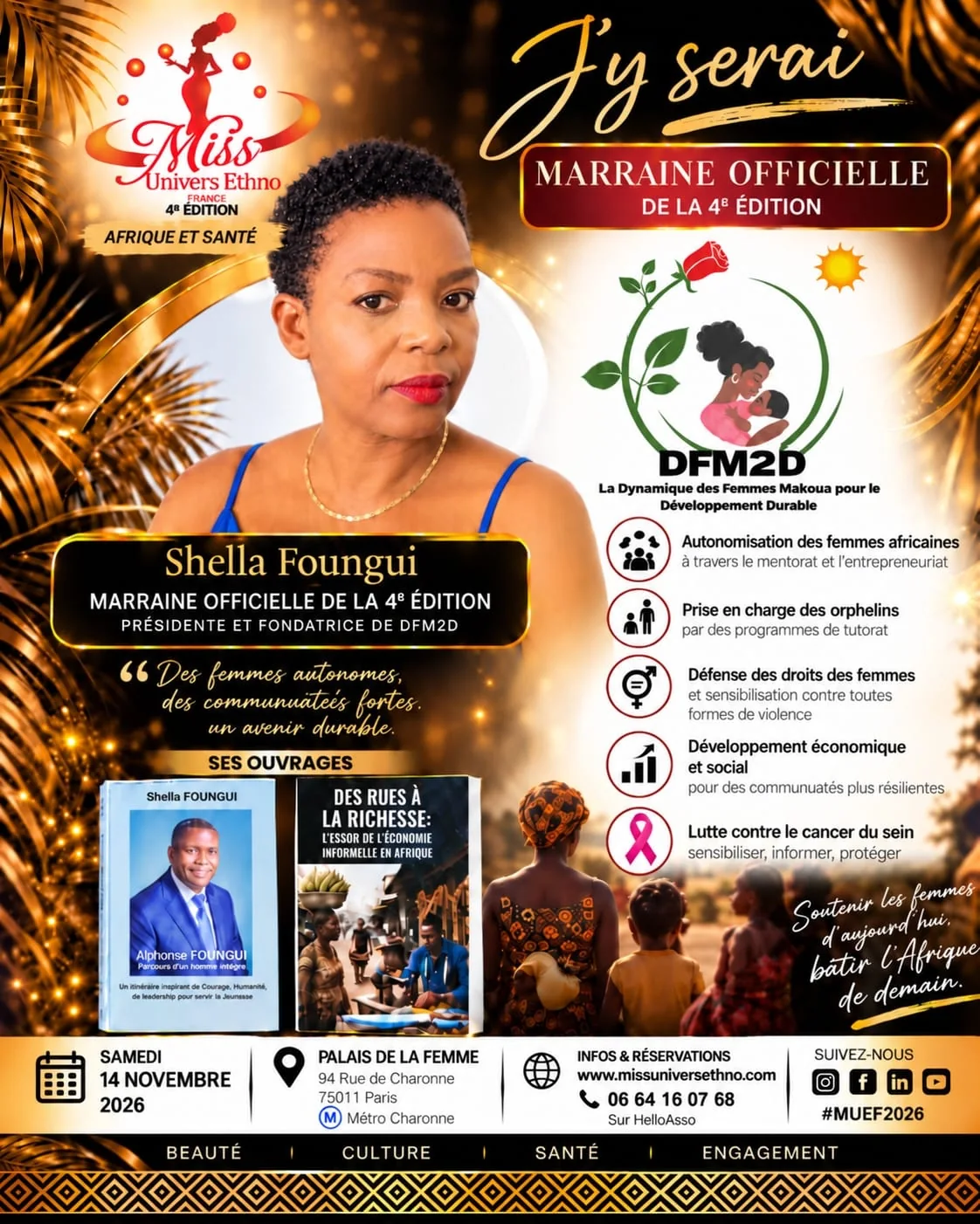 Affiche J'Y SERAI de Sheila Foungui