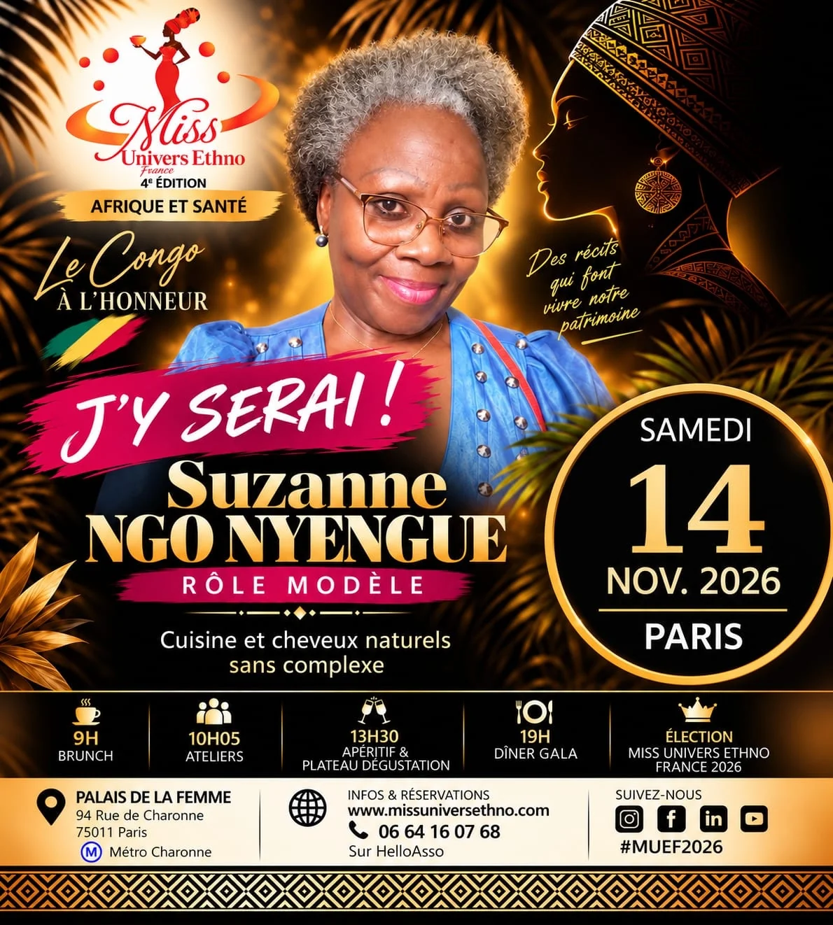 Affiche J'Y SERAI de Suzanne Ngo Nyengue